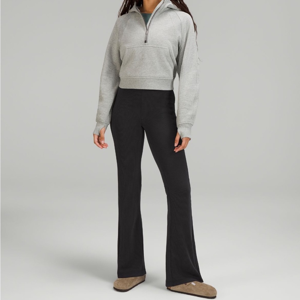Brushed Softstreme Ribbed Zipped Flared Pant Size 6